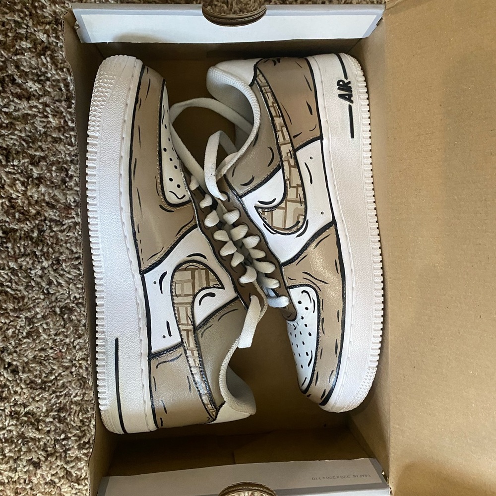 Customized woman’s size 9 Nike air forces!